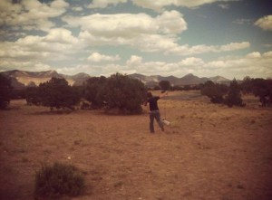 image of blue sky and clouds. issue seven cover image.